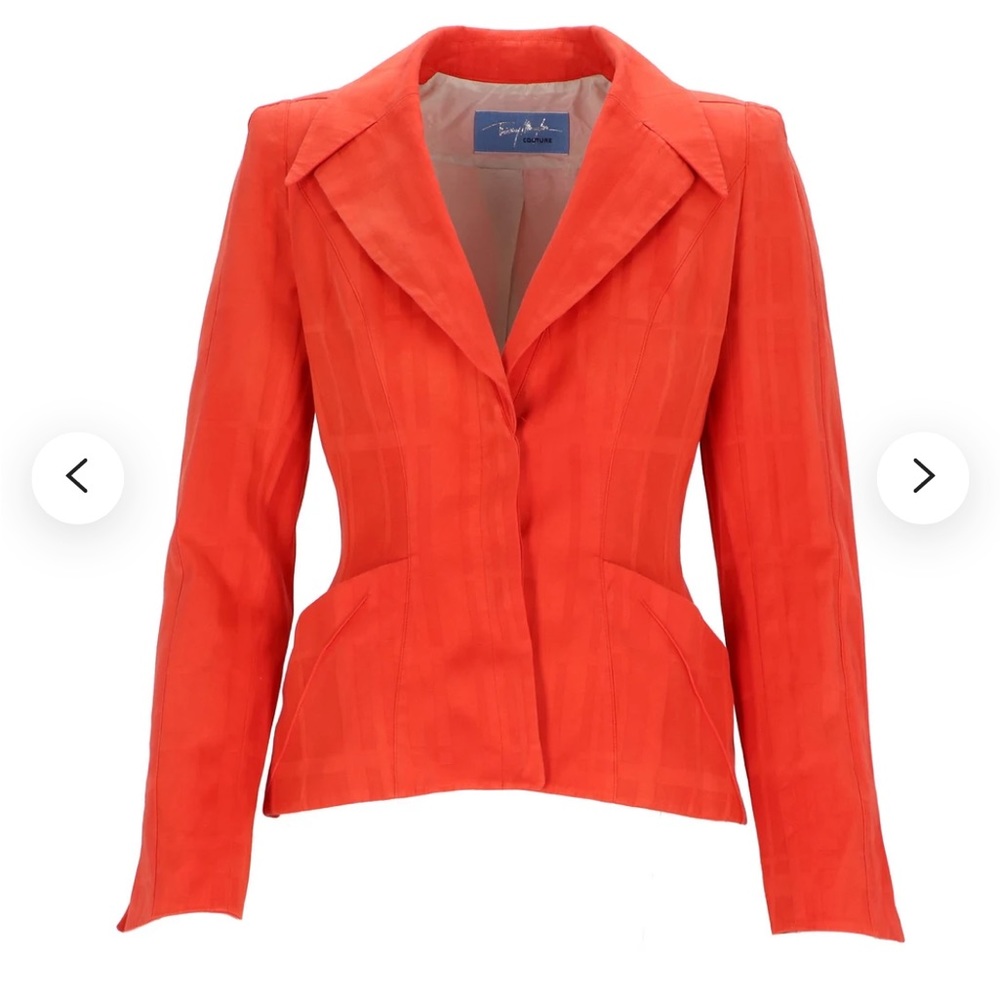 RARE 1990s Thierry Mugler Couture Orange blazer/jacket